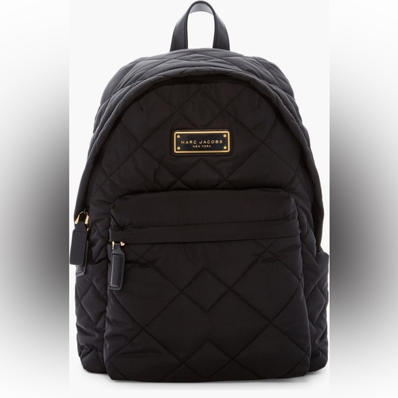 Marc Jacobs Handbags - Marc Jacobs quilted nylon black backpack
